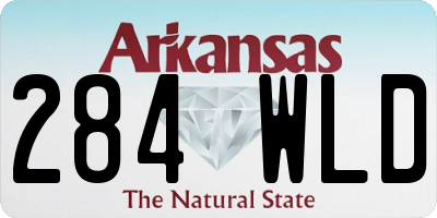 AR license plate 284WLD