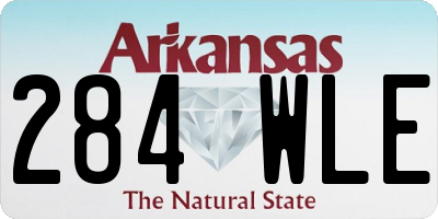 AR license plate 284WLE