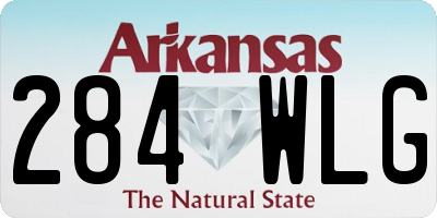 AR license plate 284WLG