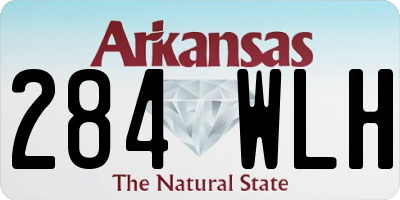 AR license plate 284WLH