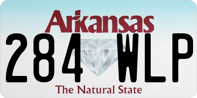 AR license plate 284WLP