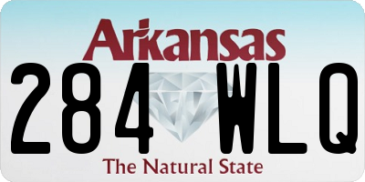 AR license plate 284WLQ