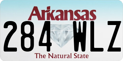 AR license plate 284WLZ