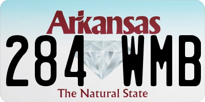AR license plate 284WMB