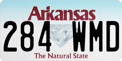 AR license plate 284WMD