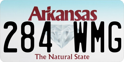AR license plate 284WMG