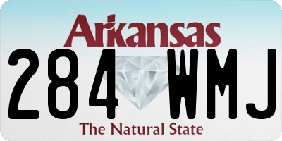 AR license plate 284WMJ