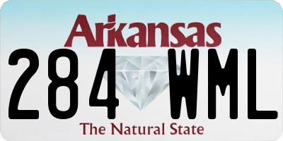 AR license plate 284WML