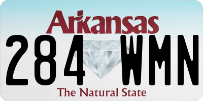 AR license plate 284WMN
