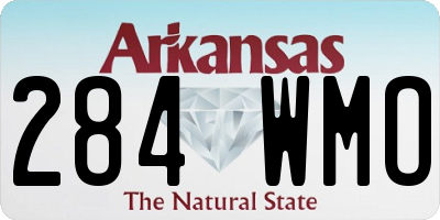 AR license plate 284WMO