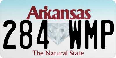 AR license plate 284WMP