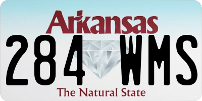 AR license plate 284WMS