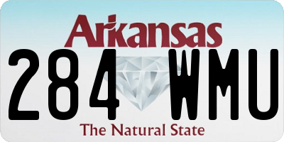 AR license plate 284WMU