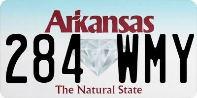 AR license plate 284WMY