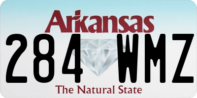 AR license plate 284WMZ