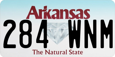 AR license plate 284WNM
