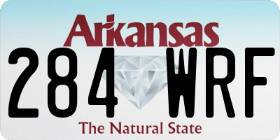 AR license plate 284WRF