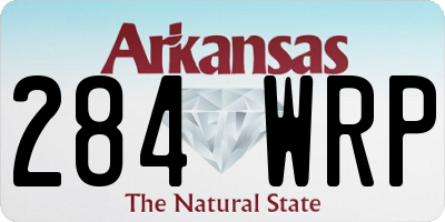 AR license plate 284WRP