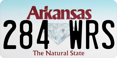 AR license plate 284WRS