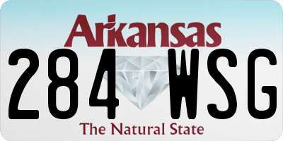 AR license plate 284WSG