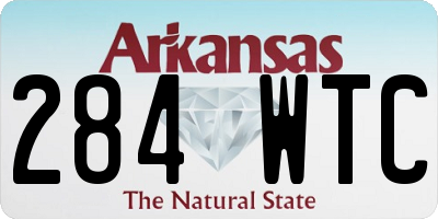 AR license plate 284WTC