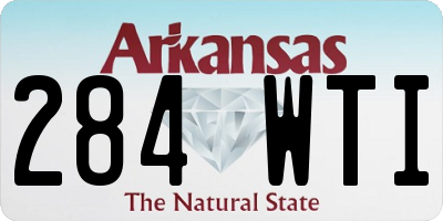 AR license plate 284WTI