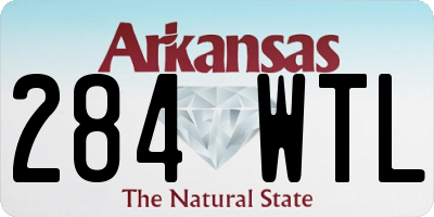 AR license plate 284WTL