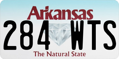 AR license plate 284WTS