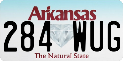 AR license plate 284WUG