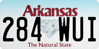 AR license plate 284WUI