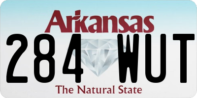 AR license plate 284WUT