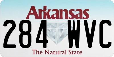 AR license plate 284WVC