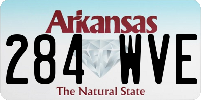 AR license plate 284WVE