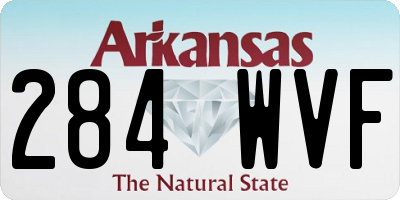 AR license plate 284WVF