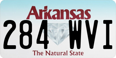 AR license plate 284WVI