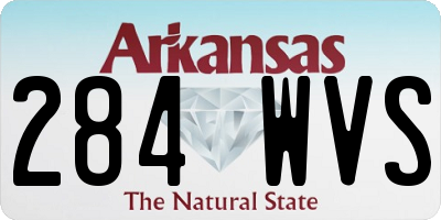 AR license plate 284WVS