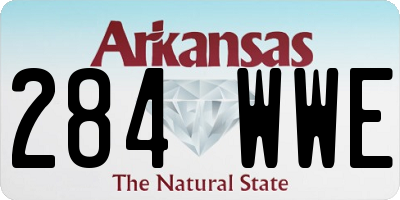 AR license plate 284WWE