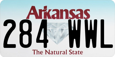 AR license plate 284WWL