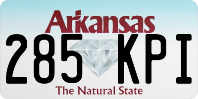 AR license plate 285KPI