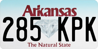 AR license plate 285KPK