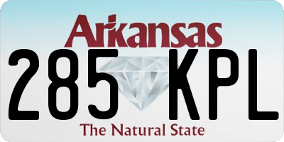 AR license plate 285KPL