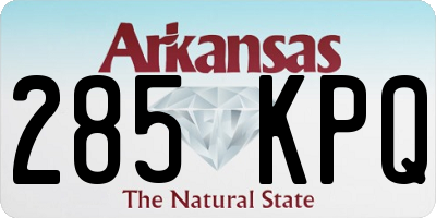 AR license plate 285KPQ