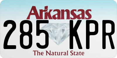 AR license plate 285KPR