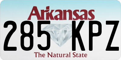 AR license plate 285KPZ