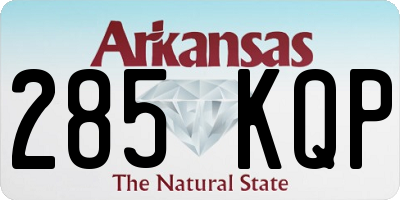 AR license plate 285KQP