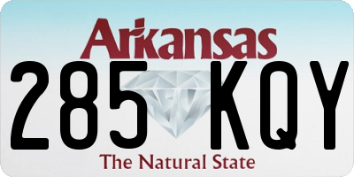 AR license plate 285KQY