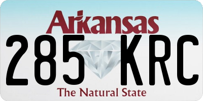 AR license plate 285KRC