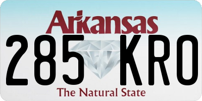 AR license plate 285KRO