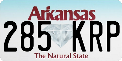 AR license plate 285KRP