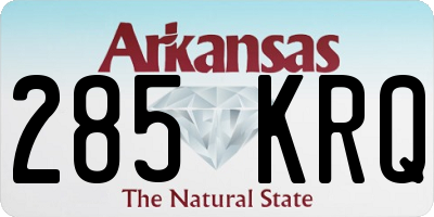 AR license plate 285KRQ